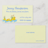 Entlein-Mama-Telefonkarte Telefonnummerkarte (Vorne/Hinten)