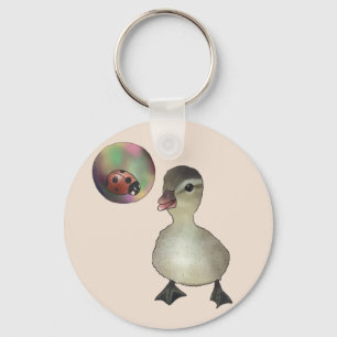 Entlein mit Seifenblase Schlüsselanhänger