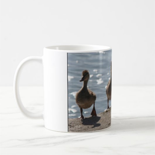 Entlein-Vogel-Baby-Enten-Tier-Tiere Kaffeetasse (Links)