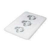 Entleinbadematten-Federillustration Badematte (Schrägansicht)