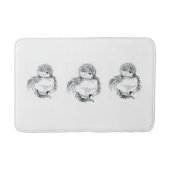 Entleinbadematten-Federillustration Badematte (Vorderseite)