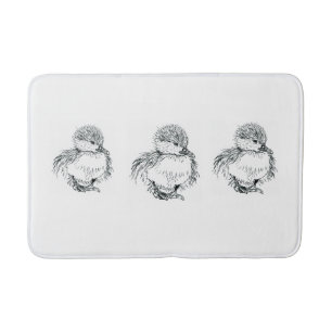 Entleinbadematten-Federillustration Badematte
