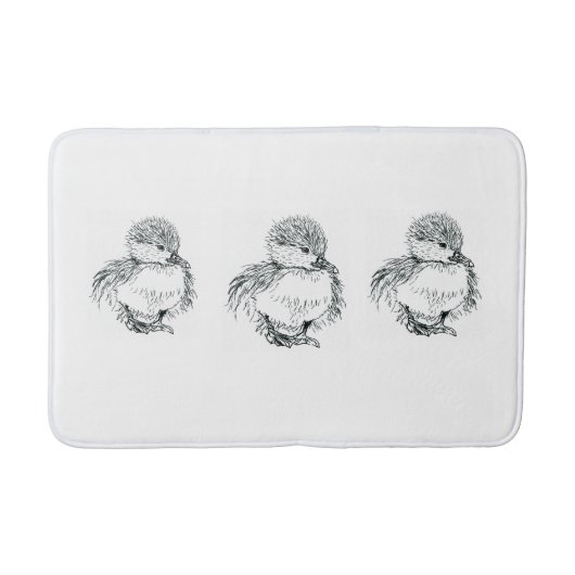 Entleinbadematten-Federillustration Badematte (Vorderseite)