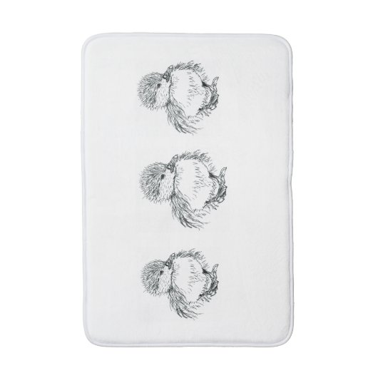 Entleinbadematten-Federillustration Badematte (Vorderseite Vertikal)