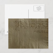 Entlohnung Eingang, 17. Dezember 1704 Postkarte (Vorne/Hinten)