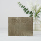 Entlohnung Eingang, 17. Dezember 1704 Postkarte (Stehend Vorderseite)