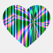 entlooped Herz-Aufkleber (Vorderseite)