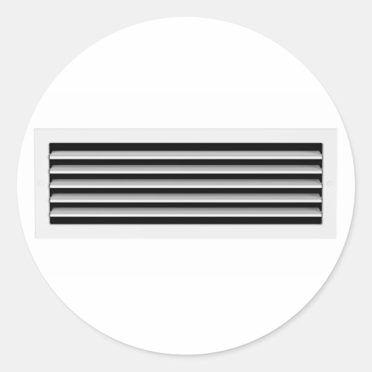 Entlüftung Runder Aufkleber (Vorderseite)