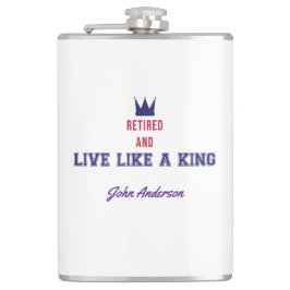 Entmüde und lebe wie ein König Flachmann