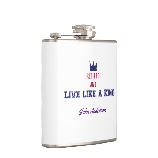 Entmüde und lebe wie ein König Flachmann (Rechts)