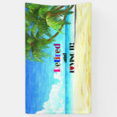 Entmüde und liebend... farbenfrohe Gestaltung, Banner (Vertikal)