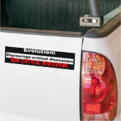entmutigen Sie, Evolution: , Verbotkritiker… - Autoaufkleber (Auf Lkw)