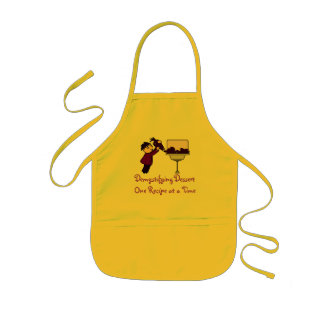 Entmystifizieren und Logo auf Schürze