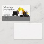 Entnahme von Förderflächen Visitenkarte (Vorne/Hinten)