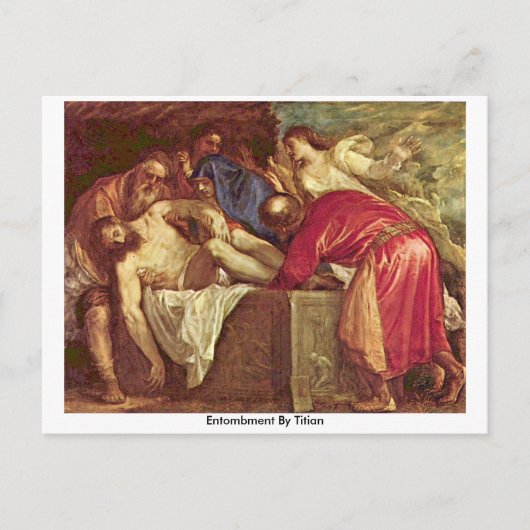 Entombation durch Tizian Postkarte (Vorderseite)