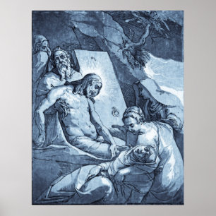 Entombment des Jesus-Drucks Poster