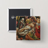 Entombment von Christus, Villabranca Button (Vorne & Hinten)