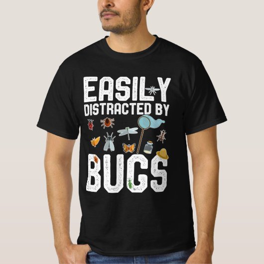 Entomologe Fun-Sprichworte leicht von Bugs abgelen T-Shirt (Vorderseite)