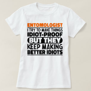 Entomologe Ich versuche Dinge zu Lustigen Sprüchen T-Shirt
