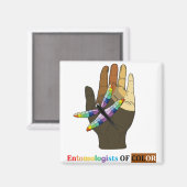 Entomologen des Farbzeichens Magnet (Vorderseite/Rückseite)