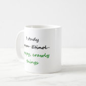 Entomologie gruselige Dinge Kaffeetasse (Vorderseite Links)