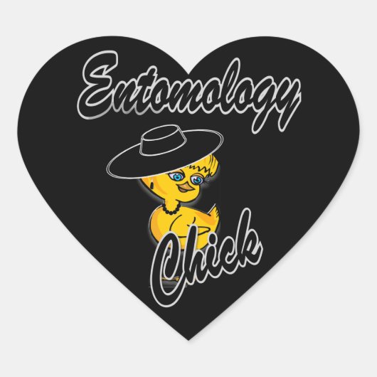 Entomologie-Küken #4 Herz-Aufkleber (Vorderseite)