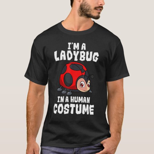 Entomologist Ladybug Human Costume Entomology Inse T-Shirt (Vorderseite)