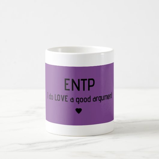 ENTP "ich tue Liebe ein gutes Argument" Tasse (Mittel)