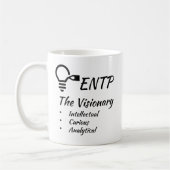 ENTP MBTI Myers-Briggs Typindikator Persönlichkeit Kaffeetasse (Links)