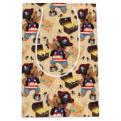 Entpacken Sie das Abenteuer: Piratenbär Mittlere Geschenktüte (Vorderseite)