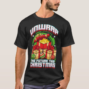Entpacken Sie die Zukunft dieser Weihnachten T-Shirt