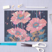Entpacken von Blume-Papiertaschentuch Seidenpapier (Handwerk)