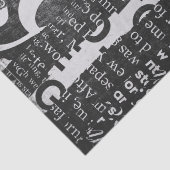 Entpacken von Textseiten oder Gewebepapier Seidenpapier (Detail)