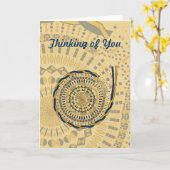 Entpackkarte Karte (Gelbe Blume)