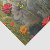 Entpackte Texturierte Wildblume Schafe in einer Fe Seidenpapier (Ausschnitt)