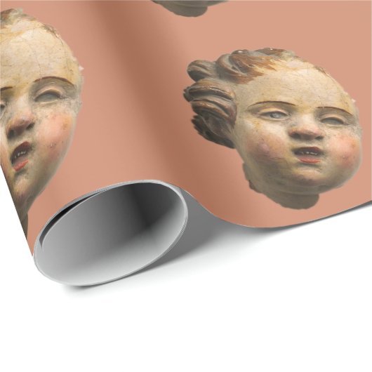 Entpackter Cherub Geschenkpapier (Rolleneckpunkt)