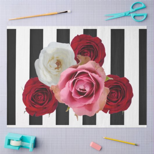 Entpacktes Tissue Paper für 3D-Rose Seidenpapier (Basteln)