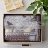 Entpackungspapier für Vintage City-Gebäude Seidenpapier (Geschenk)