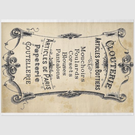 Entpackungspapier Seidenpapier (Vorderseite)