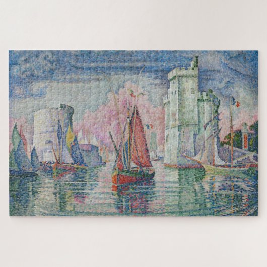 Entrance of La Rochelle Harbor, Paul Signac Puzzle (Horizontal)