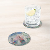 Entrance of La Rochelle Harbor, Paul Signac Runder Pappuntersetzer (Vor Ort)