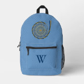 enträtselnd bedruckter rucksack (Vorderseite)