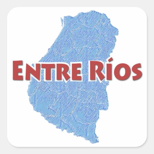 Entre Ríos Quadratischer Aufkleber (Vorderseite)