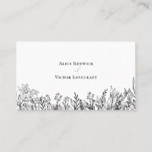 Entree Choice Wohnung in Weiß und Schwarz Platzkarte (Rückseite)