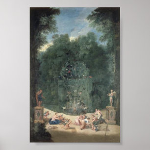 Entrée du Labyrinthe - Garten von Versailles Poster