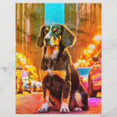 Entreißen der Dog-Vorlage Flyer (Hinten)