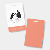 Entrenador de perros ausweis (Vorder- & Rückseite)