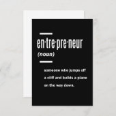 Entrepreneur Definition Geschenkideen RSVP Karte (Vorne/Hinten)