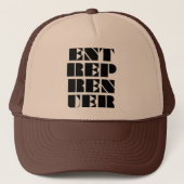 Entreprenuer Brown Hut Truckerkappe (Vorderseite)