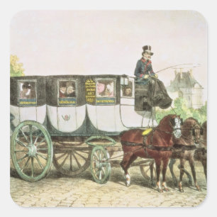 Entreprise Generale DES Omnibus', Quadratischer Aufkleber